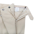 Twill Cotton Slim Pants – Beige