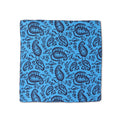 Paisley Jeans Blue Silk Pocket Square
