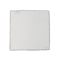 Dots White Silk Pocket Square