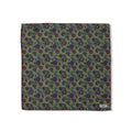 Green Paisley Silk Pocket Square