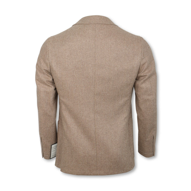 Suit Jacket Herringbone Cashmere Semi-Lined