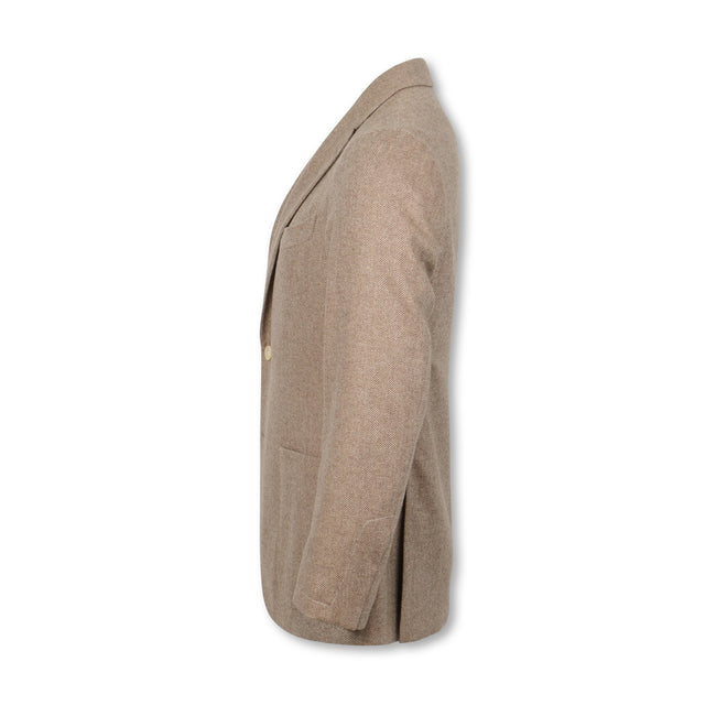 Suit Jacket Herringbone Cashmere Semi-Lined