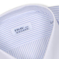 Striped Light Blue Double Cuff Shirt