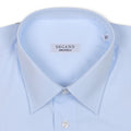 Plain Light Blue Double Cuff Shirt