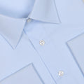 Plain Light Blue Double Cuff Shirt