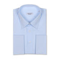 Plain Light Blue Double Cuff Shirt