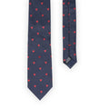 Tie - Hearts Embroidered Silk