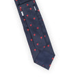 Tie - Hearts Embroidered Silk