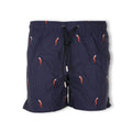 Swim Shorts - Red Chili Embroidered Nylon