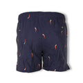 Swim Shorts - Red Chili Embroidered Nylon