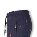 Swim Shorts - Red Chili Embroidered Nylon