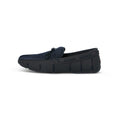 Braided Lace Loafers in Navy Rubber