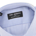 Striped White and Navy Shirt