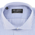 Striped White and Navy Shirt