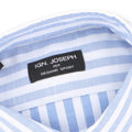 Shirt Bicolour Large Striped Cotton Single Cuff