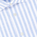 Shirt Bicolour Large Striped Cotton Single Cuff