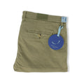 Bobby Safari Green Raso Stretch Vintage Pants