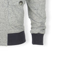 White And Navy Bee Swarm Patterns Cotton Linen Cardigan-Jacket