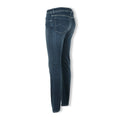 Medium Denim Jeans with Royal Blue and Turquoise Patch