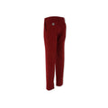 Burgundy Cotton Twill Slim Pants