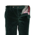 Bottle Green Large Ribbed Corduroy Slim Pants