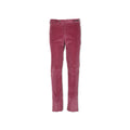 Pink Large Ribbed Corduroy Slim Pants