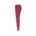 Pink Large Ribbed Corduroy Slim Pants