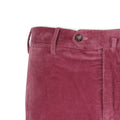 Pink Large Ribbed Corduroy Slim Pants