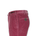 Pink Large Ribbed Corduroy Slim Pants