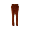 Rust Large Ribbed Corduroy Slim Pants