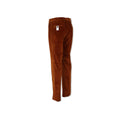 Rust Large Ribbed Corduroy Slim Pants