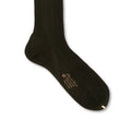 Plain Quercia Green Scotland Thread Long Socks