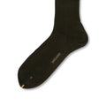 Plain Quercia Green Scotland Thread Long Socks