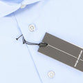 Plain Light Blue Poplin Slim Shirt