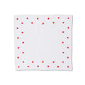 Hearts White Linnen Pocket Square
