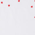 Hearts White Linnen Pocket Square