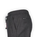 Pants - CARACCIOLO Cashmere Stretch Elastic Waistband + Zip