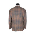 Checked Ecru Wool and Silk Jacket