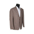 Checked Ecru Wool and Silk Jacket