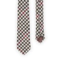Tie - Checkered Wool Point Cut
