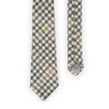 Tie - Checkered Wool Point Cut