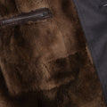 Jacket 3/4 Plain Colour Cashmere Detachable Fur-Lined