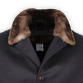 Coat - Cashmere Removable Fur-Lined Buttoned