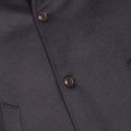 Jacket 3/4 Plain Colour Cashmere Detachable Fur-Lined