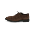 Toe-cap Laced Oxfords in Dark Brown Suede