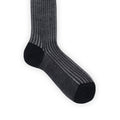 Socks - Long Pur Cotton Plaited