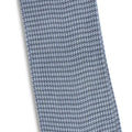 Houndstooth Petrol Blue and Grey Cotton Long Socks