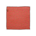 Pocket Square Colored Fox Patterns Wool And Cashmere