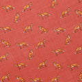 Pocket Square Colored Fox Patterns Wool And Cashmere