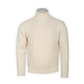 Cable Knit Sweater - Wool Turtleneck